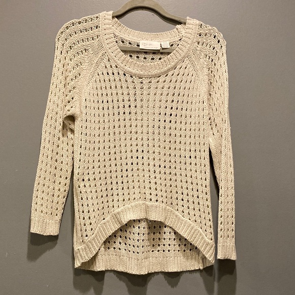 RD Style Sweaters - RD Style Beige Open-Knit Sweater